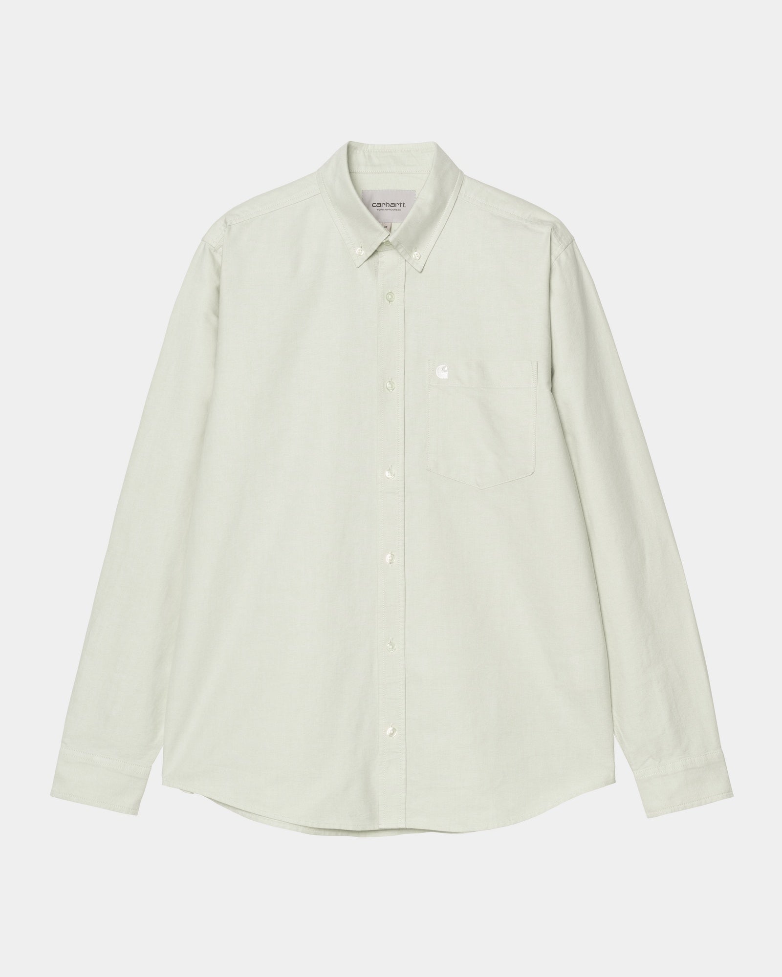 C Logo Shirt - Pale Olive & White Cotton T-Shirt for Men & Women | Casual Wear, Street Style, Everyday Outfit