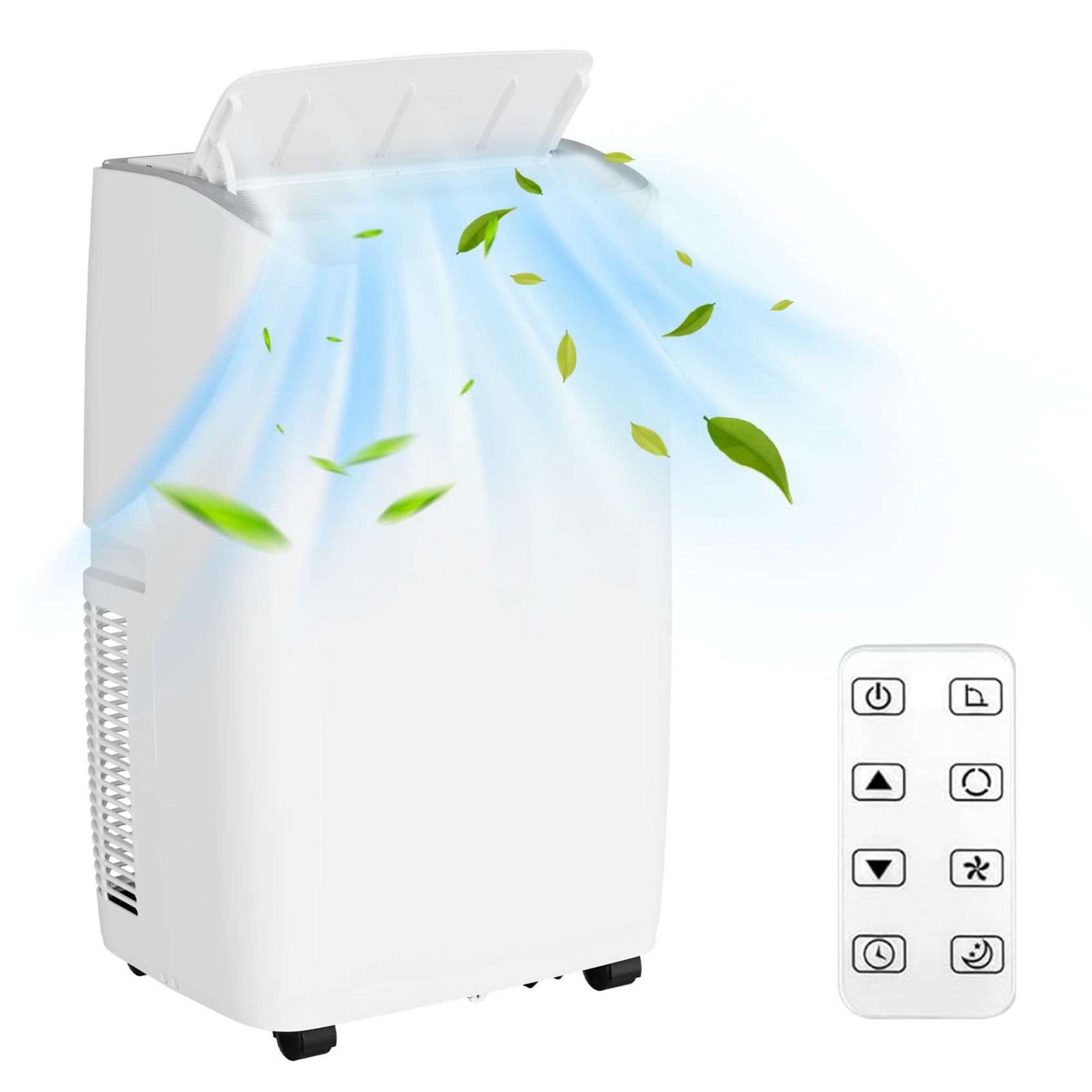 GARVEE 14000 BTU Portable Air Conditioner - 3-in-1 AC Unit with Dehumidifier, Fan & Remote Control - Cools Rooms Up to 700 Sq Ft - Energy Efficient with Sleep Mode & Timer - White - Perfect for Bedrooms, Living Rooms & Home Offices