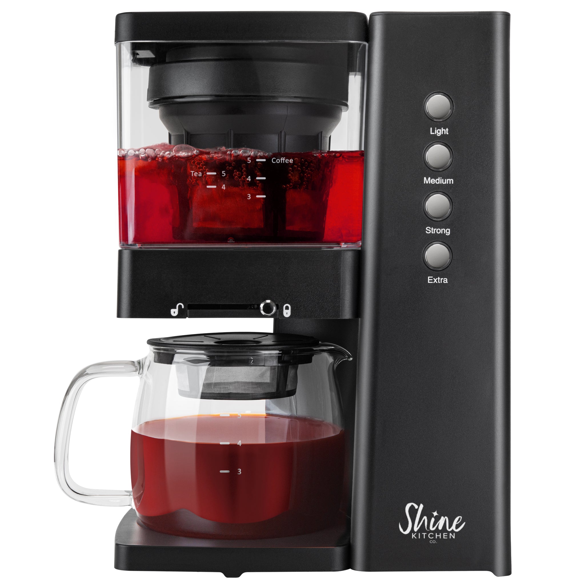 Shine Kitchen Co.® Rapid Infuser with Vacuum Extraction Technology - Premium Cold Brew Coffee Maker for Home & Office - Perfect for Iced Coffee, Tea & Cocktails