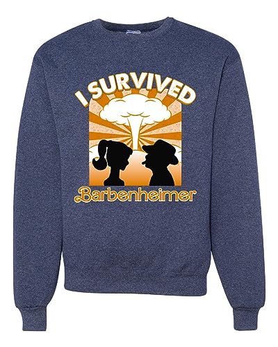 Vintage Heather Navy-orange Barbenheimer