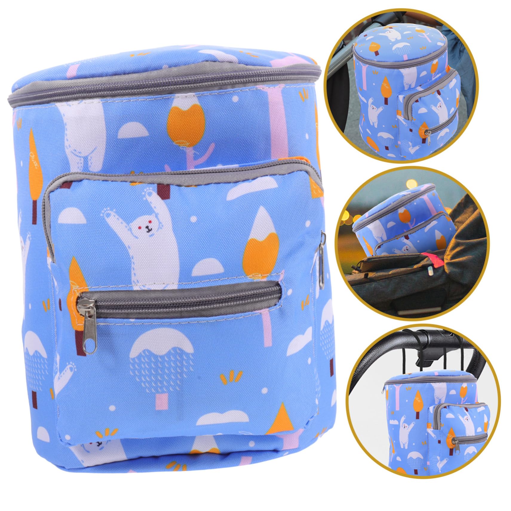5-Piece Nursing Cooler Bag Set for Moms - Insulated Breastfeeding & Baby Bottle Storage - Durable Oxford Cloth Diaper Bag - Perfect for Hospital, Travel & Daycare Use