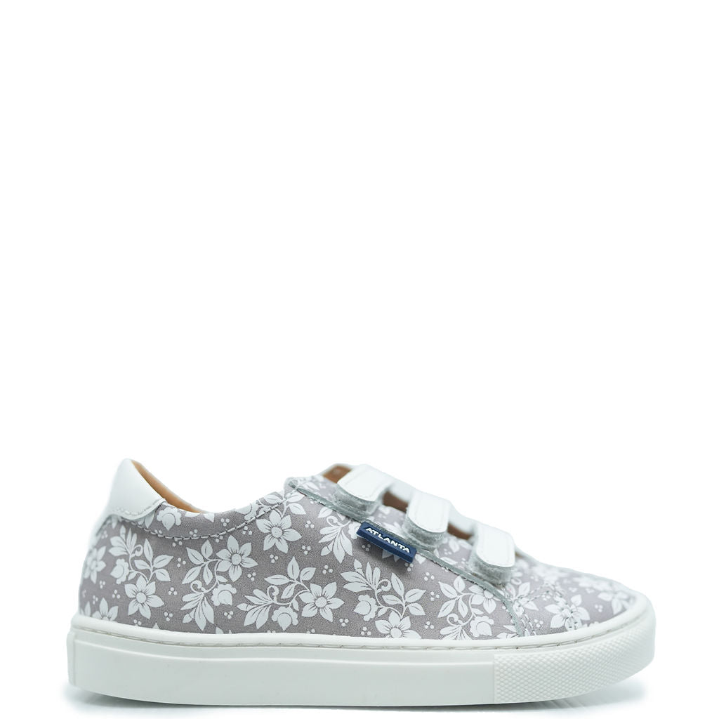 Atlanta Mocassin Gray Hawaiian Velcro Sneakers - Comfortable Slip-On Shoes for Men & Women - Perfect for Beach, Casual Wear & Outdoor Activities