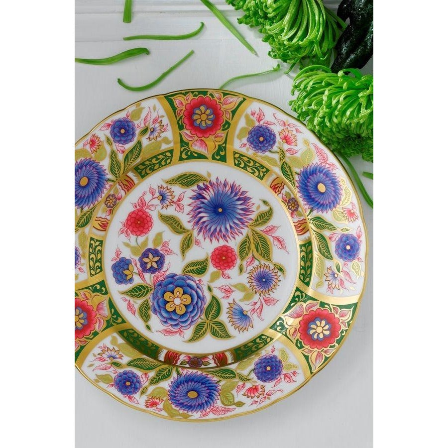 Imari Accent Kyoto Garden Plate - Hand-Painted Japanese Ceramic Decorative Plate for Home Decor, Wall Display & Asian-Themed Dining - Perfect for Gift, Tea Ceremony & Zen Decor