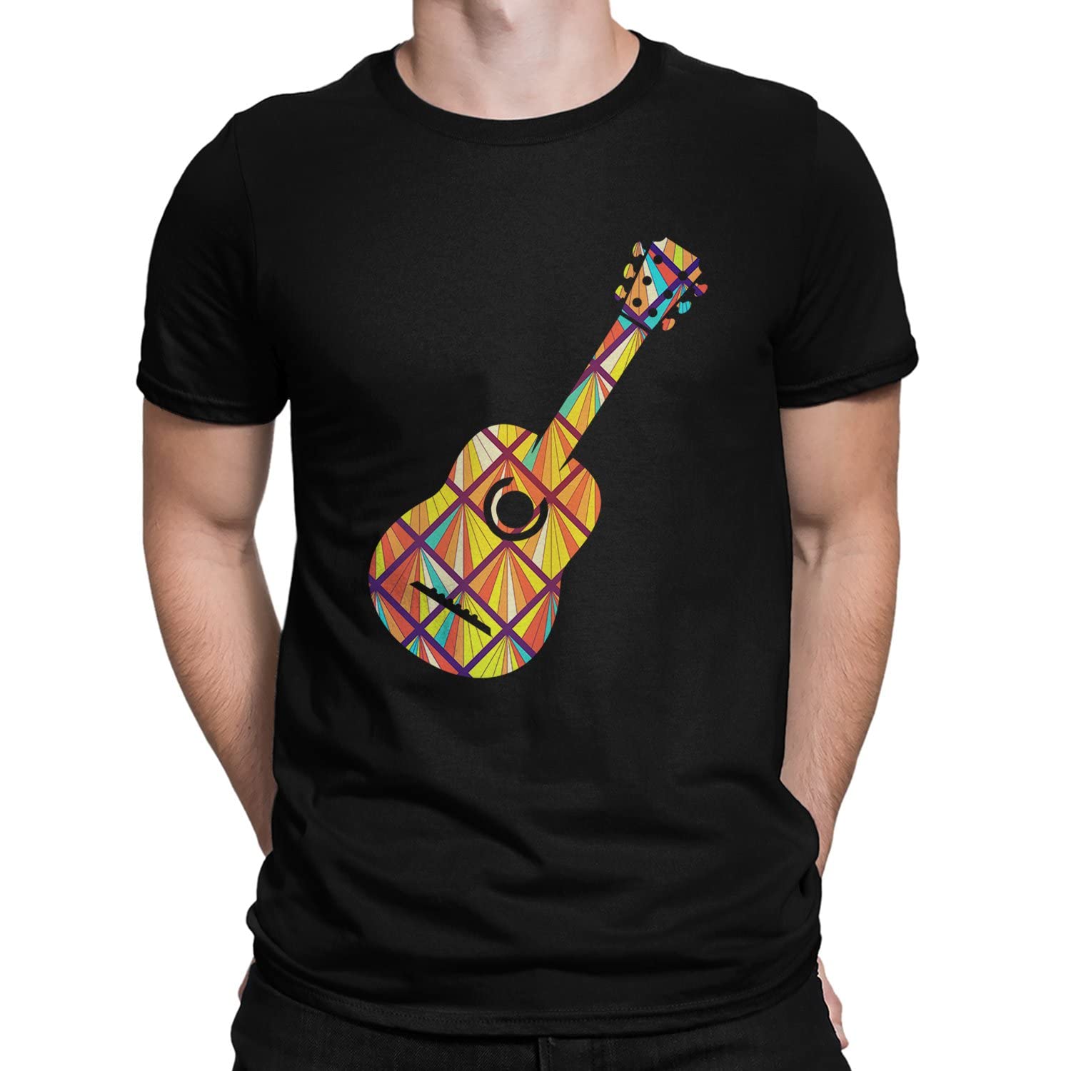 Cool Acoustic Guitar T-Shirt for Men & Women - Soft Cotton Music Lover Gift Tee - Perfect for Concerts, Jam Sessions & Casual Wear