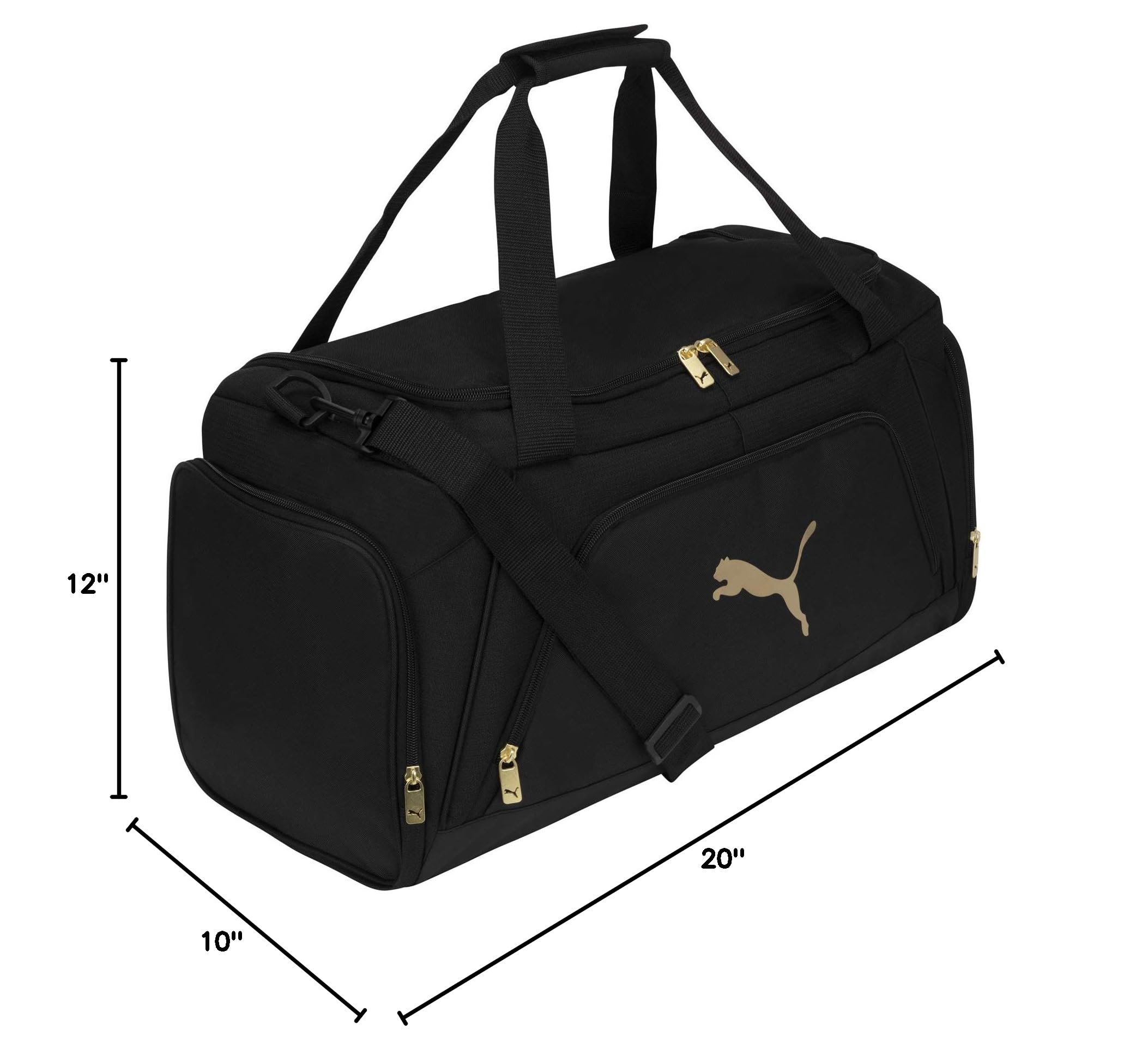 PUMA Unisex Adult Evercat Accelerator Duffel Bag - Water-Resistant Gym Bag for Men & Women - Perfect for Workouts, Travel & Sports Gear Storage