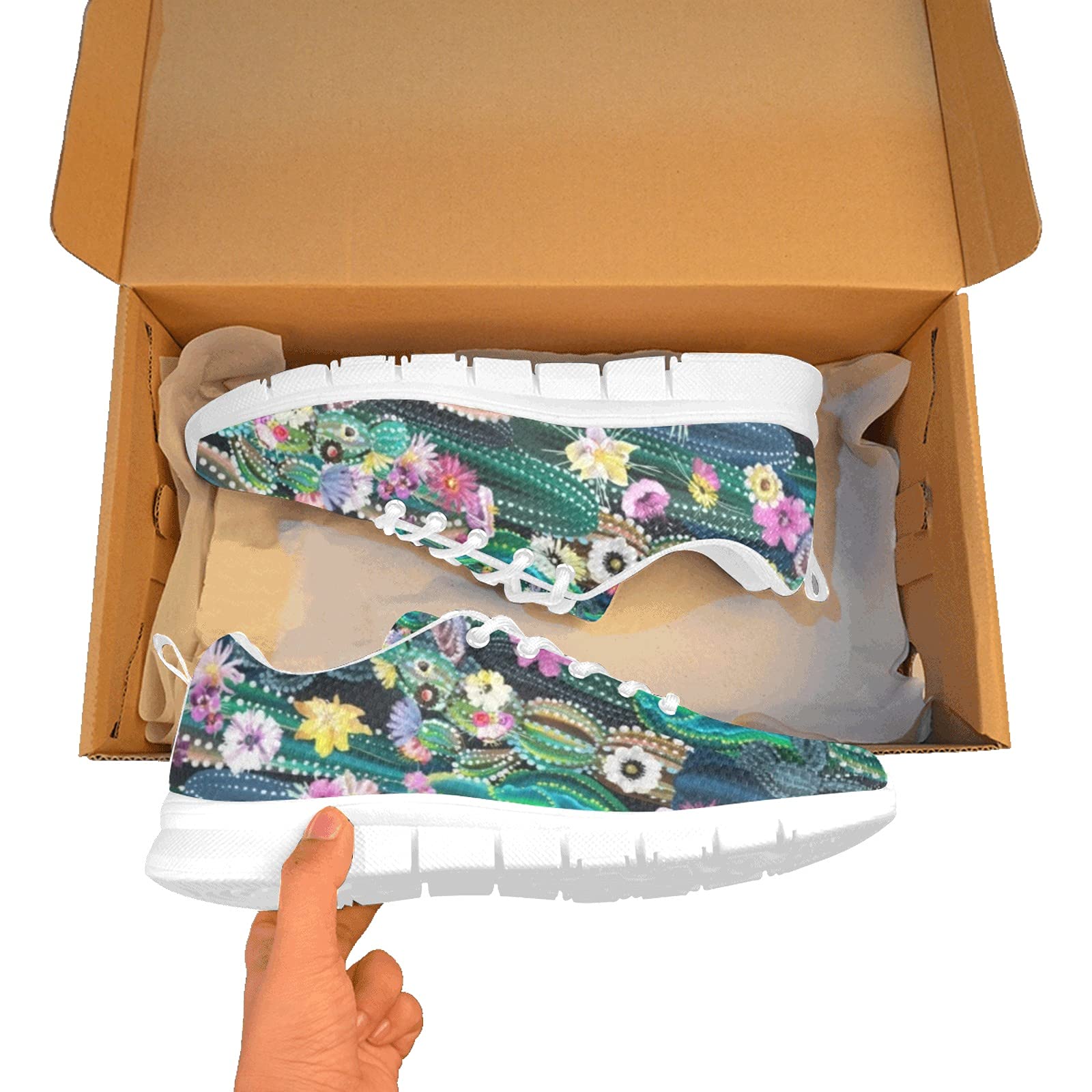 ANANGTEE Women's Balloon Animal Print Sneakers - Fashion Casual Slip-On Tennis Shoes for Walking, Lightweight Breathable with Arch Support & Non-Slip Sole | Perfect for Work, Travel, Gym & Everyday Wear