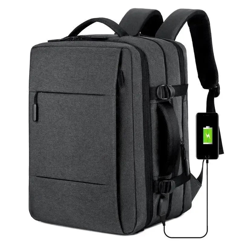 Classic USB Business Backpack for Men - Waterproof Laptop Backpack with Charging Port - Perfect for Office, Travel & Commuting