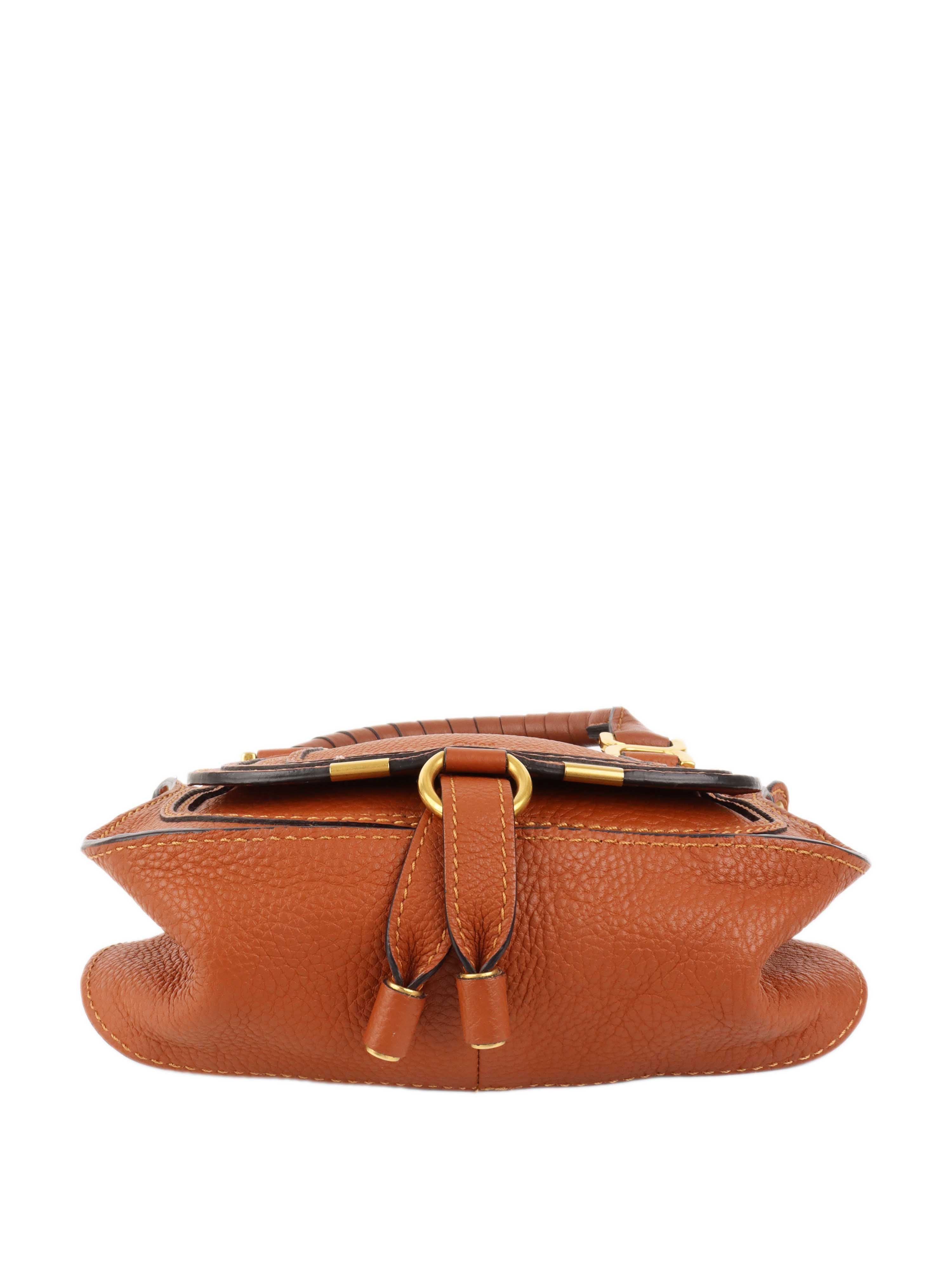 Chloe Brown Mini Marcie Crossbody Bag - Stylish Leather Shoulder Purse for Women | Perfect for Date Night, Travel & Everyday Use