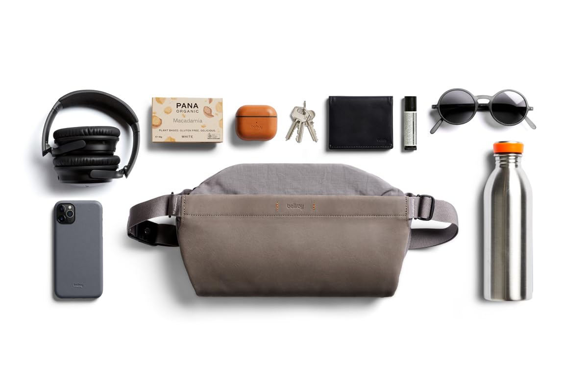 Bellroy Premium Leather Sling Bag for Men & Women - 7L Crossbody Bag for Travel, Work & Everyday Use | Durable & Stylish Shoulder Bag