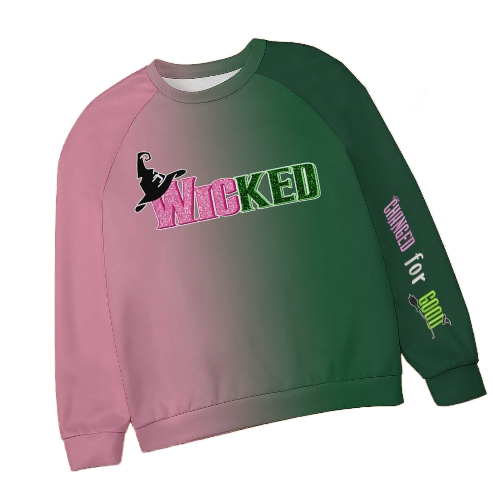 2024 Wicked Movie Musical Hooded Sweatshirts for Kids - Boys & Girls Long Sleeve Crewneck Shirts - Perfect for Halloween Costumes, School Plays & Broadway Fans