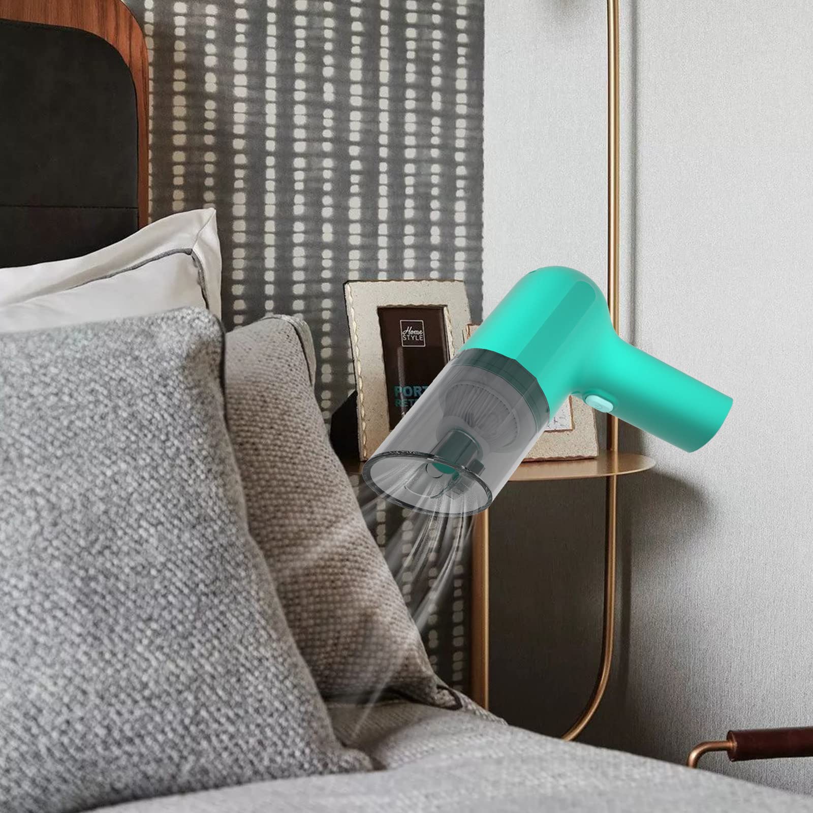 Portable Cordless Rechargeable Handheld Vacuum Cleaner - Wet & Dry Car Vacuum for Keyboard, Computer, Hair, Car Interior & Tight Spaces | Perfect for Home, Office & Auto Cleaning