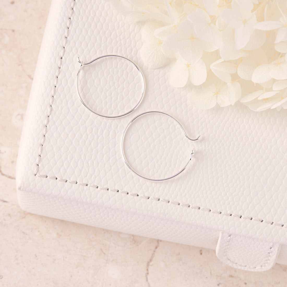 Sterling Silver Medium Hoop Earrings for Women - Elegant Everyday Wear & Gift for Her