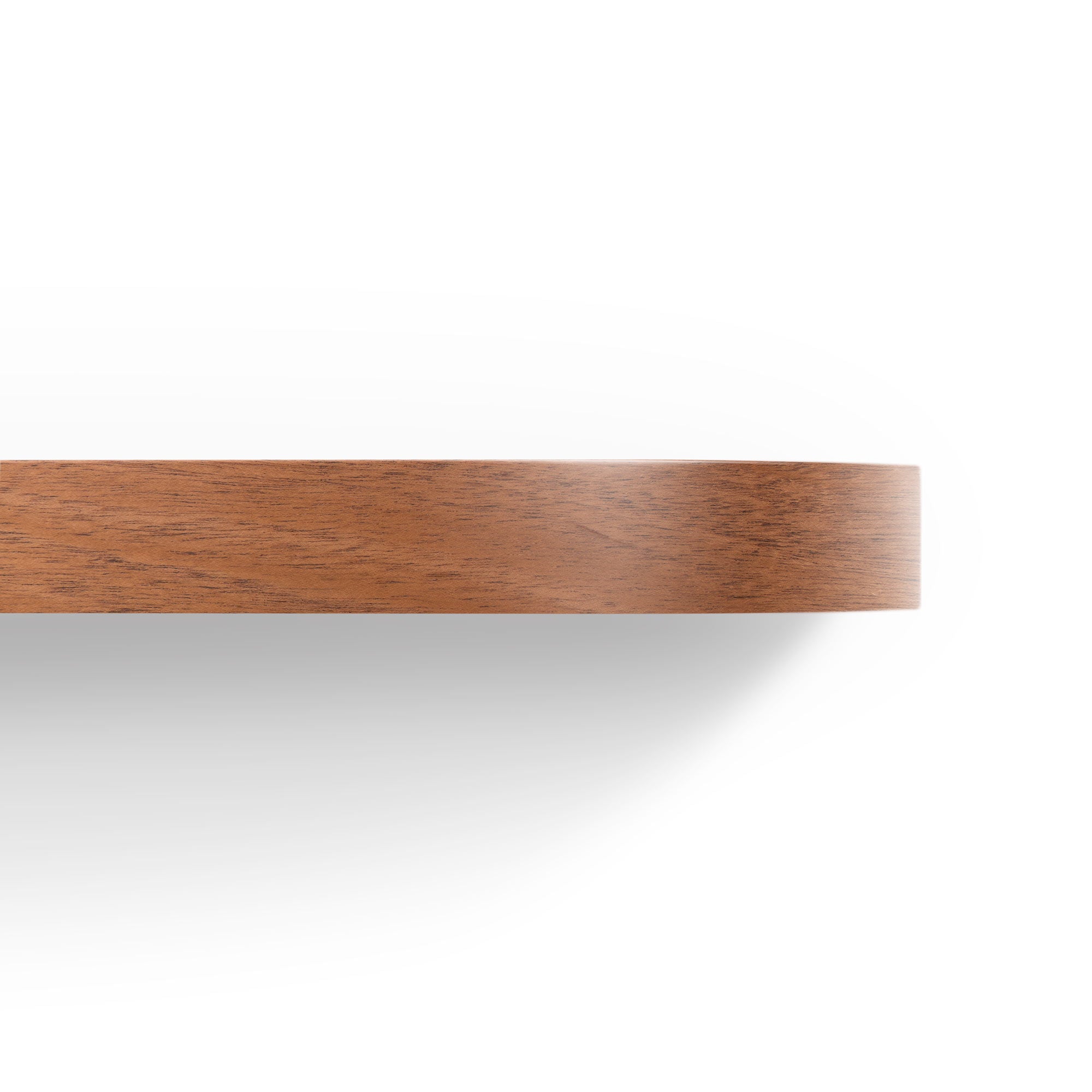 Aksel RADius Mahogany Floating Shelf - Premium Wood Wall Shelf for Home Decor, Books & Display - Perfect for Living Room, Bedroom & Office Organization