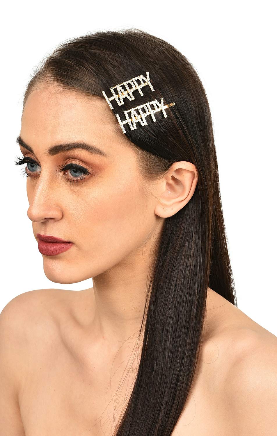 Trendy Golden Hair Clips for Women - Fashionable Vogue Hair Accessories - Perfect for Parties, Weddings & Everyday Styling