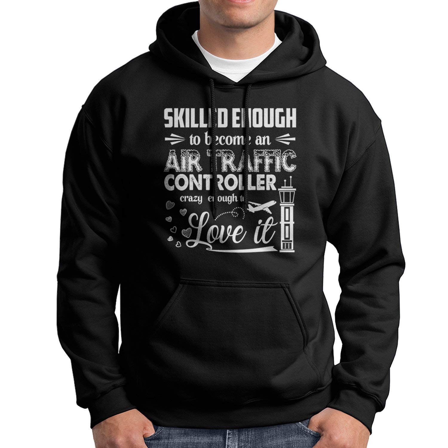 Funny Air Traffic Controller Hoodie - Vintage ATC Pullover Sweatshirt for Aviation Enthusiasts | Perfect for Pilots, Flight Students & Aviation Gifts
