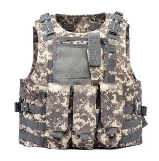Multifunctional Lightweight MOLLE Tactical Vest - Waterproof & Amphibious for Outdoor, Hiking, Camping & Military Use