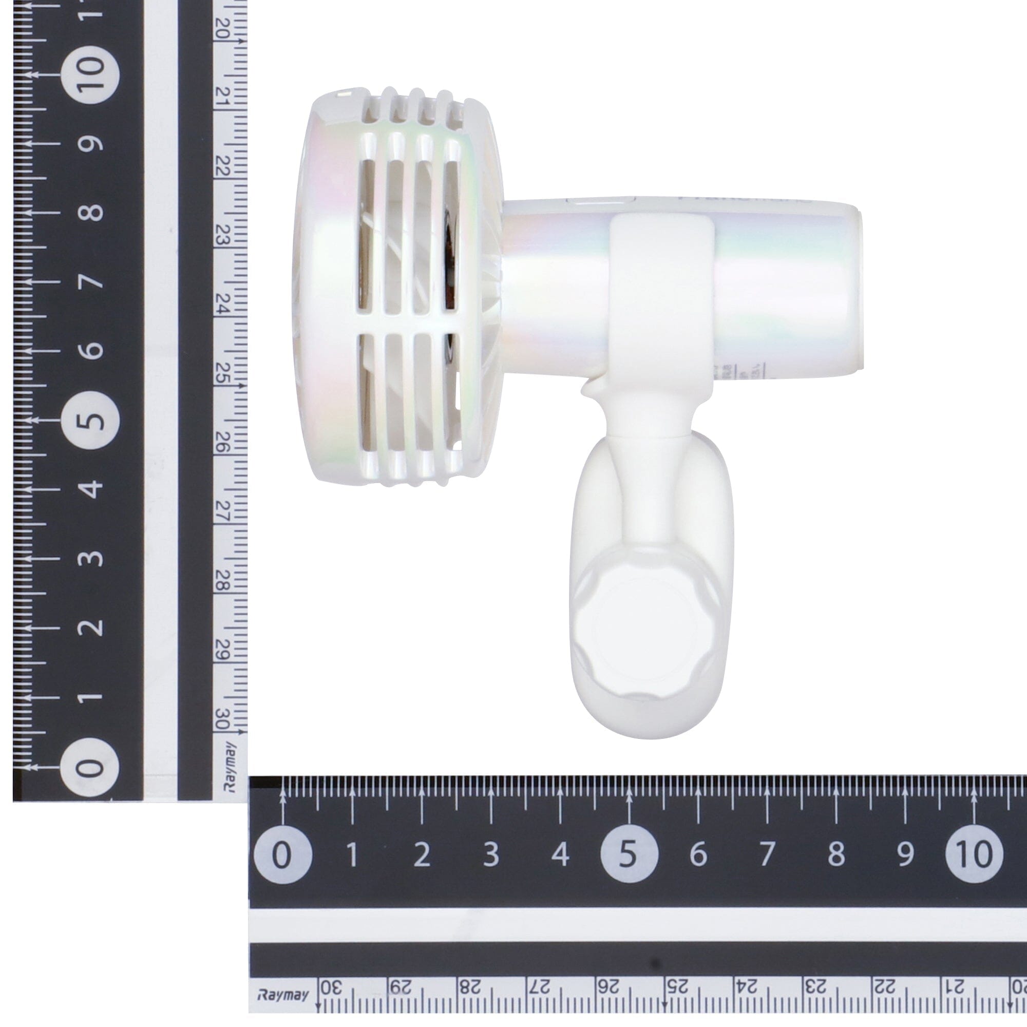 FRAIS Mini Fan Aurora White - Portable USB Rechargeable Handheld Fan for Travel, Office, and Outdoor Use - Perfect for Summer, Camping, and Hot Weather