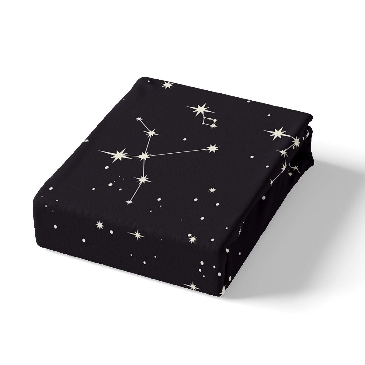 Galaxy Bed Sheet Set - Outer Space Themed Queen Size Bedding with Starry Sky Print, Lightweight Constellation Fitted Sheet & 2 Pillowcases for Kids, Boys, Girls & Teens | Perfect for Space-Themed Bedrooms, Astronomy Lovers & Celestial Decor