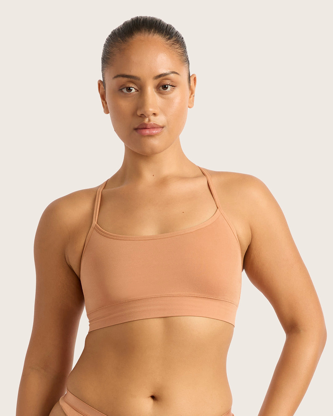 LYOLYTE Racerback Bralette - Seamless Sports Bra for Women | Comfortable Yoga & Workout Top | Lightweight Breathable Activewear for Gym, Running & Lounge Wear