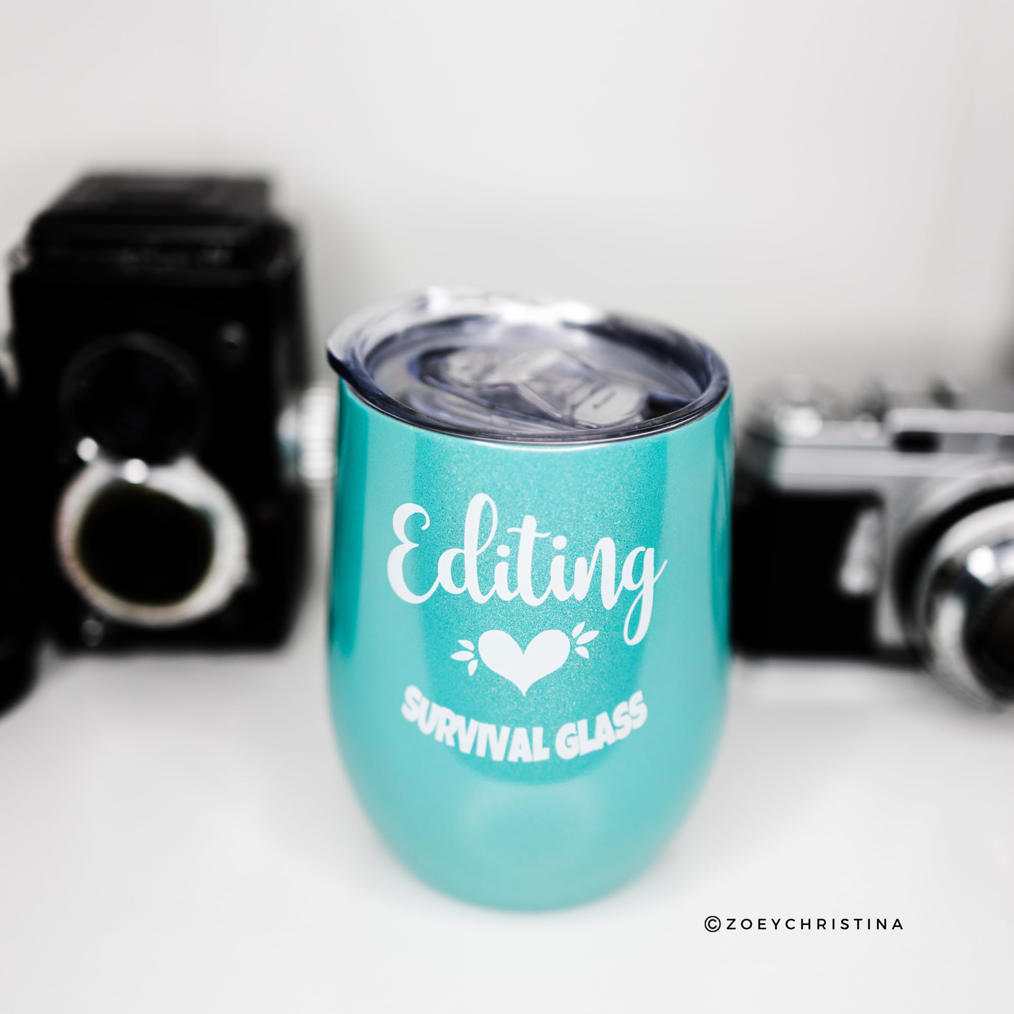 Funny Photography Gifts for Women - Editor & Photographer Accessories - Wine Glass Tumbler & Coffee Mug - Perfect for Photo Editing, Studio Work & Creative Professionals (Style 0251)