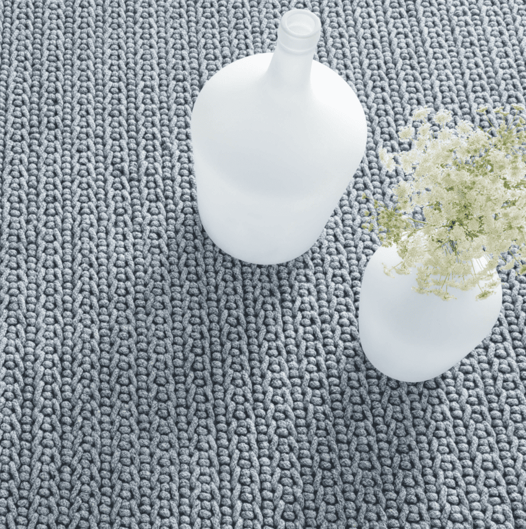 Premium Veranda Denim Blue Indoor/Outdoor Rug - Waterproof & Fade-Resistant for Patio, Deck, Living Room & Bedroom Decor