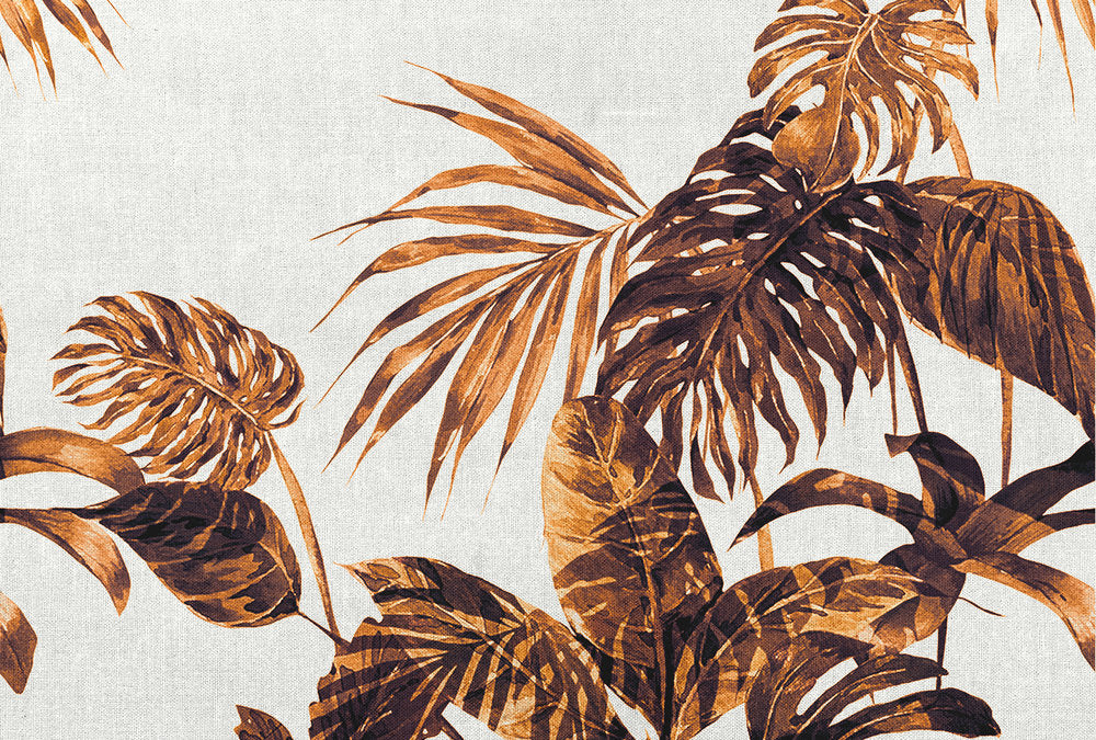 Atelier 47 Tropical Leaves Artwork - Handmade Botanical Wall Decor for Living Room, Bedroom & Office - Perfect for Boho, Jungle & Nature-Themed Interior Design