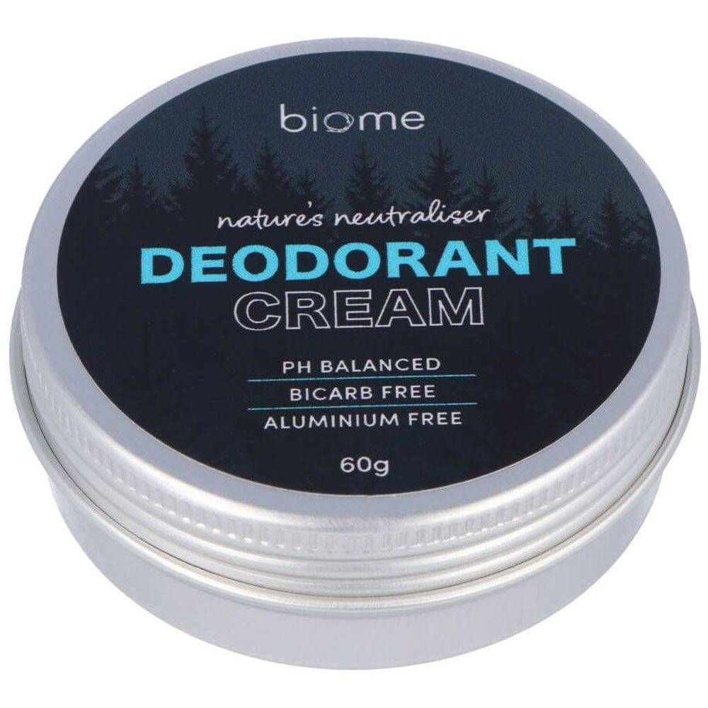 Biome Natural Deodorant Cream - Aluminum-Free, Organic & Vegan for Sensitive Skin | All-Day Odor Protection for Men & Women | Perfect for Gym, Work & Daily Use