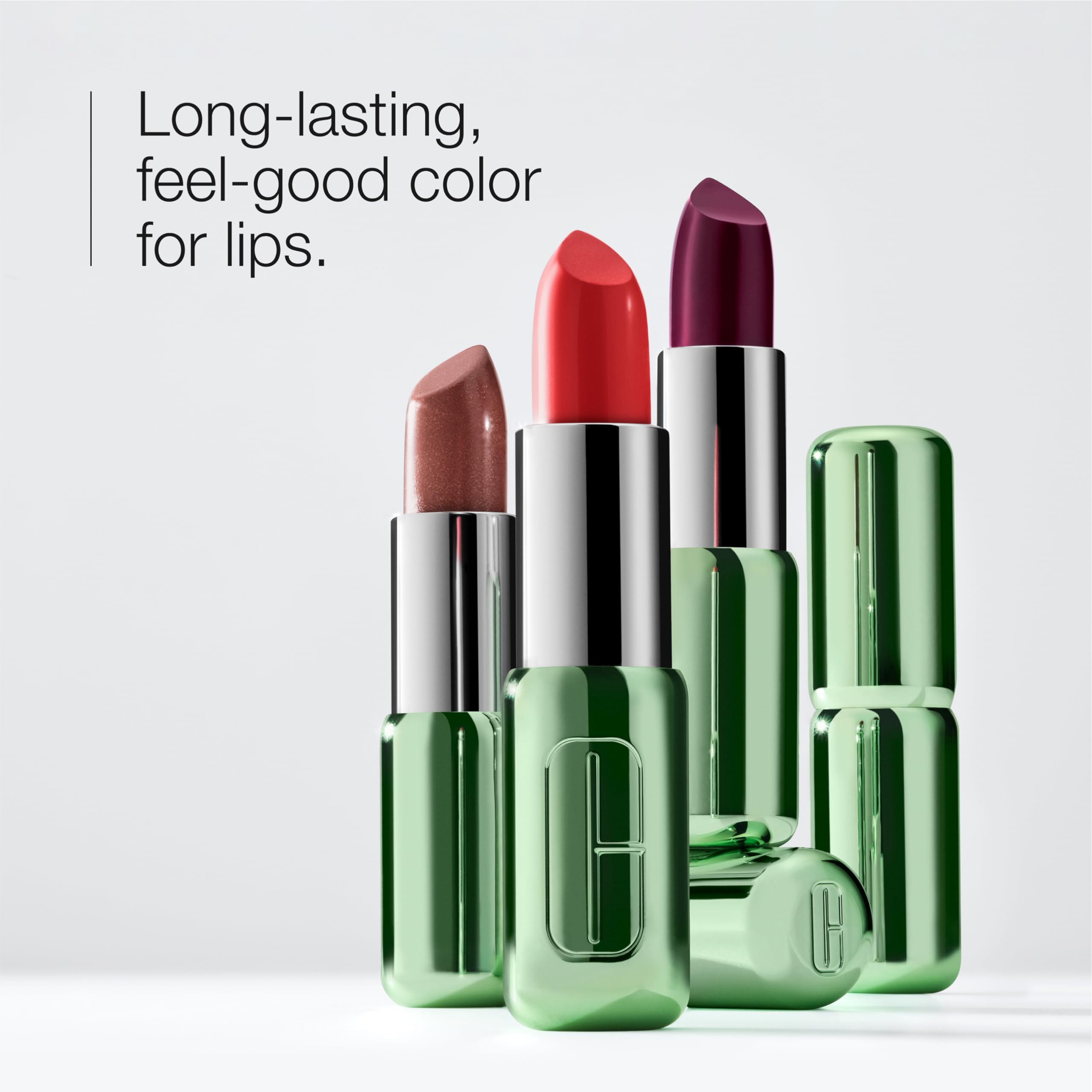 Clinique Pop Longwear Lipstick - 12-Hour Wear, Satin & Matte Finish, Hydrating Formula | Perfect for Day to Night Wear, Office, Dates & Special Occasions