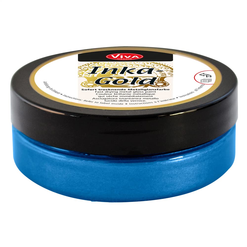 Inka Gold Gilding Wax 2.3oz - Metallic Polish for Wood, Clay & DIY Decor