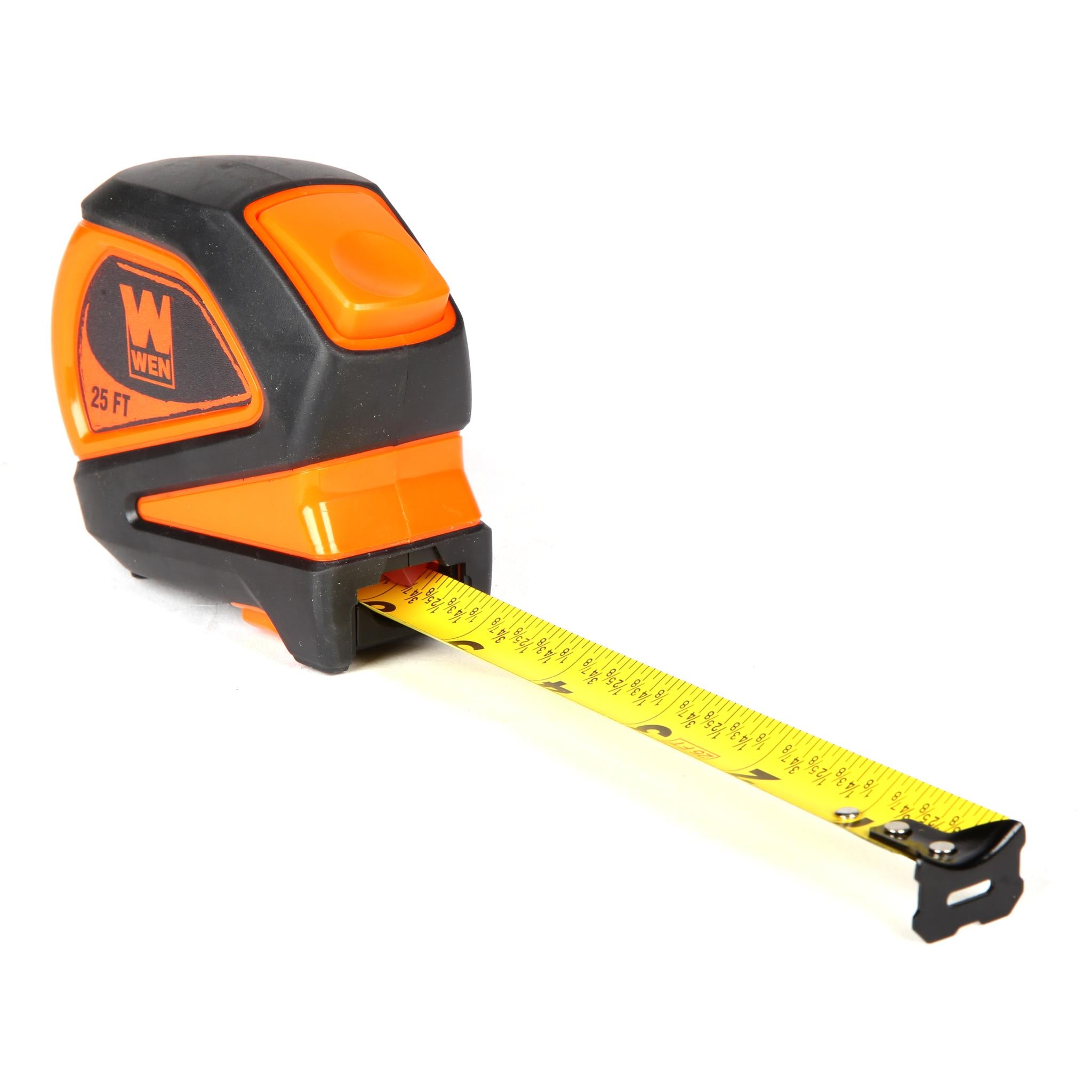 WEN ME425T 25-Foot Auto-Lock Tape Measure with Dual Release Triggers - Perfect for Construction, DIY Projects & Home Improvement