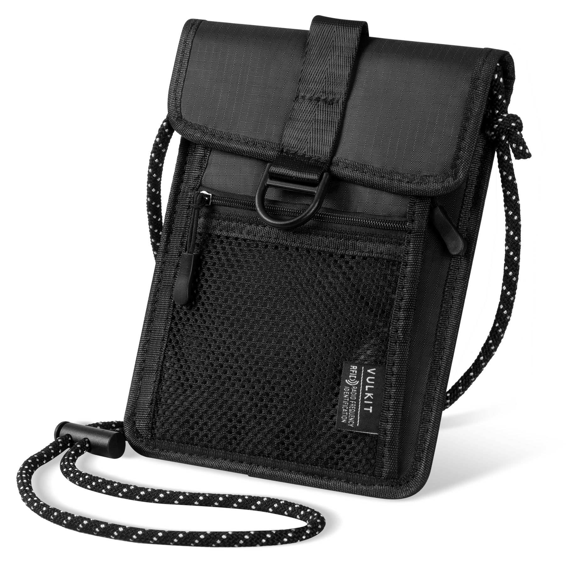 VTP100 RFID Blocking Neck Wallet - Secure Passport Holder & Travel Pouch for Men & Women | Anti-Theft Essentials for Airports, Vacations & International Trips