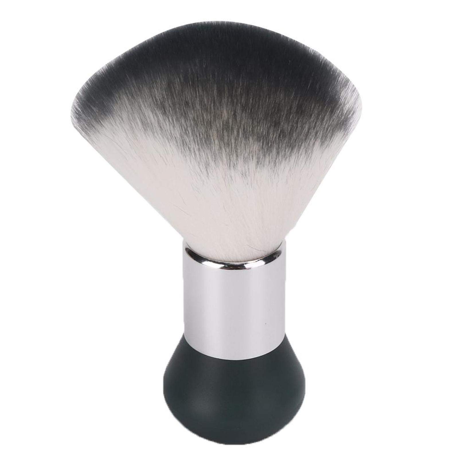 Professional Neck Duster & Hair Sweeping Brush - Soft Barber Cleaning Brush for Hair & Face - Salon Quality Grey Hairbrush for Stylists | Perfect for Barber Shops, Home Grooming & Makeup Application
