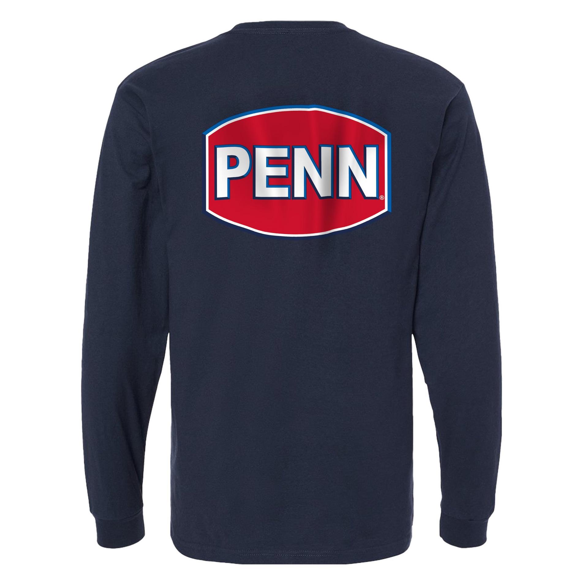 PENN® Long Sleeve T-Shirt for Men & Women - Soft Cotton Crewneck Casual Shirt - Perfect for Work, Gym & Everyday Wear