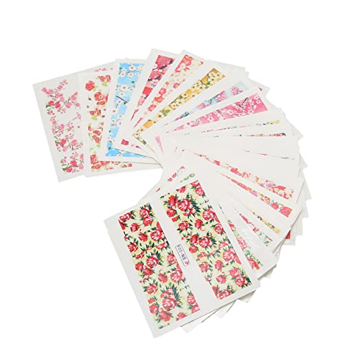 Vivid Water Transfer Nail Stickers - Floral Nail Decals for Salon & DIY, Safe Eco-Friendly Nail Art for Dating, Parties & Special Occasions