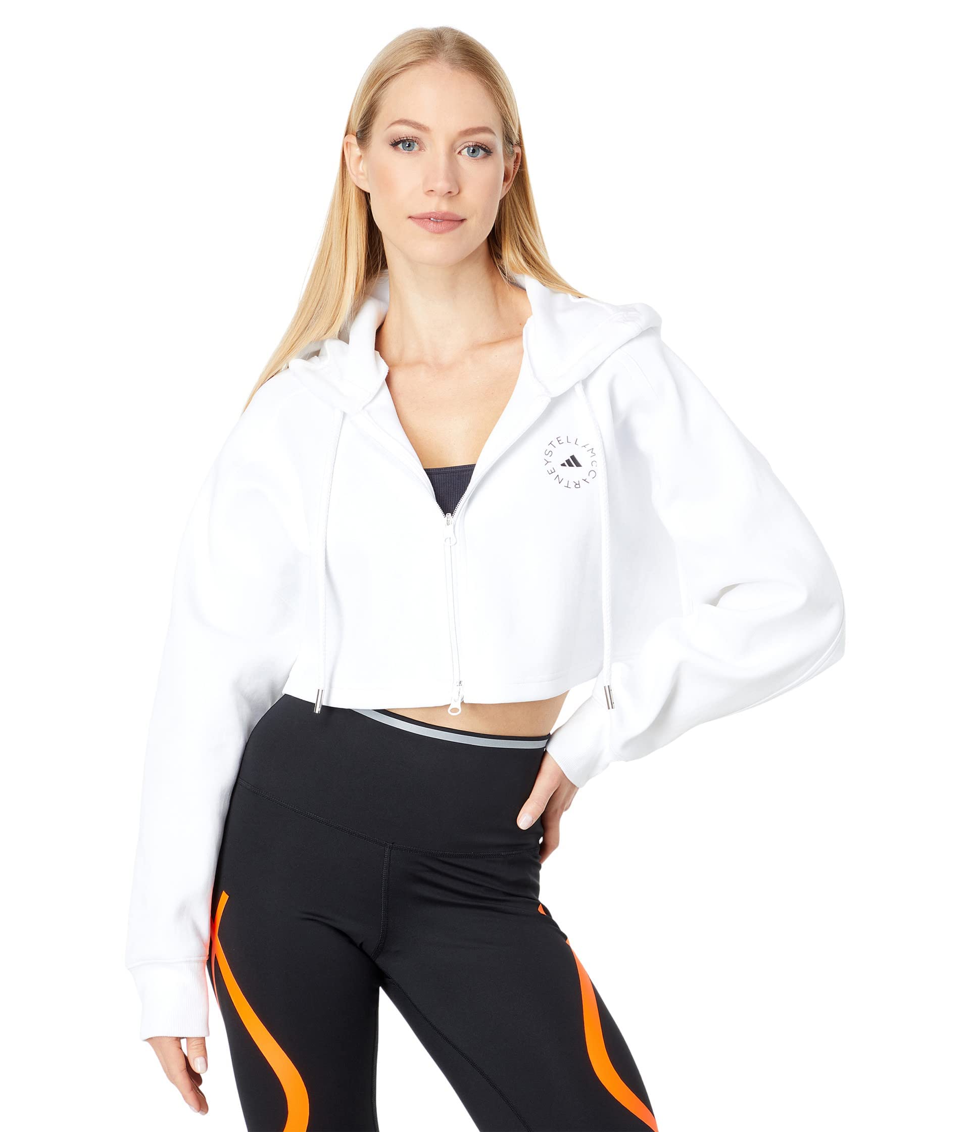 Adidas Women's Cropped Hoodie - Lightweight Fleece Pullover for Running, Yoga & Gym | Casual Streetwear Fashion