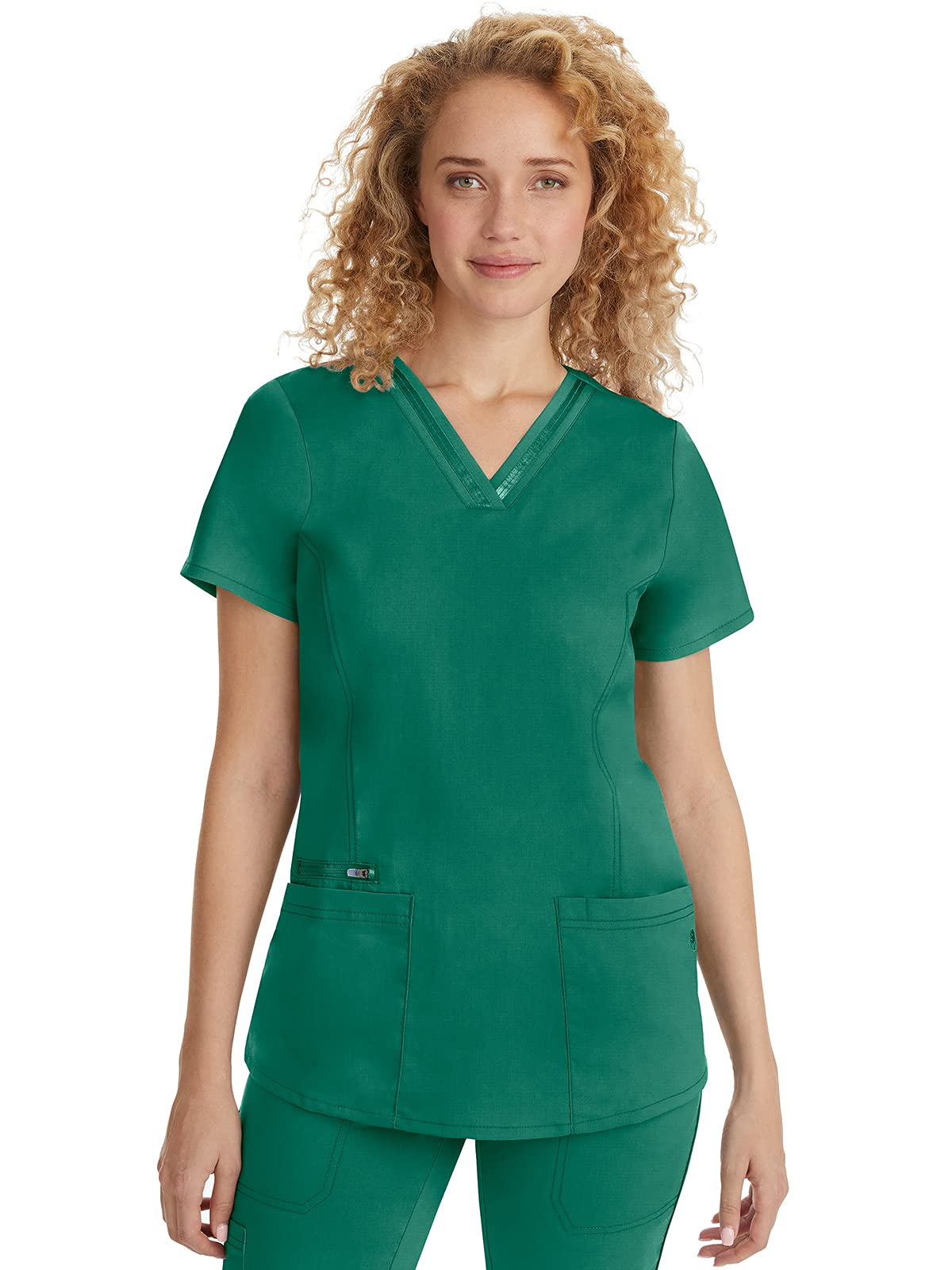 Healing Hands Scrubs Women's V-Neck Top with 3 Pockets - 2278 Jasmine Purple Label Medical Uniform for Nurses & Healthcare Professionals | Comfortable Workwear for Hospitals & Clinics