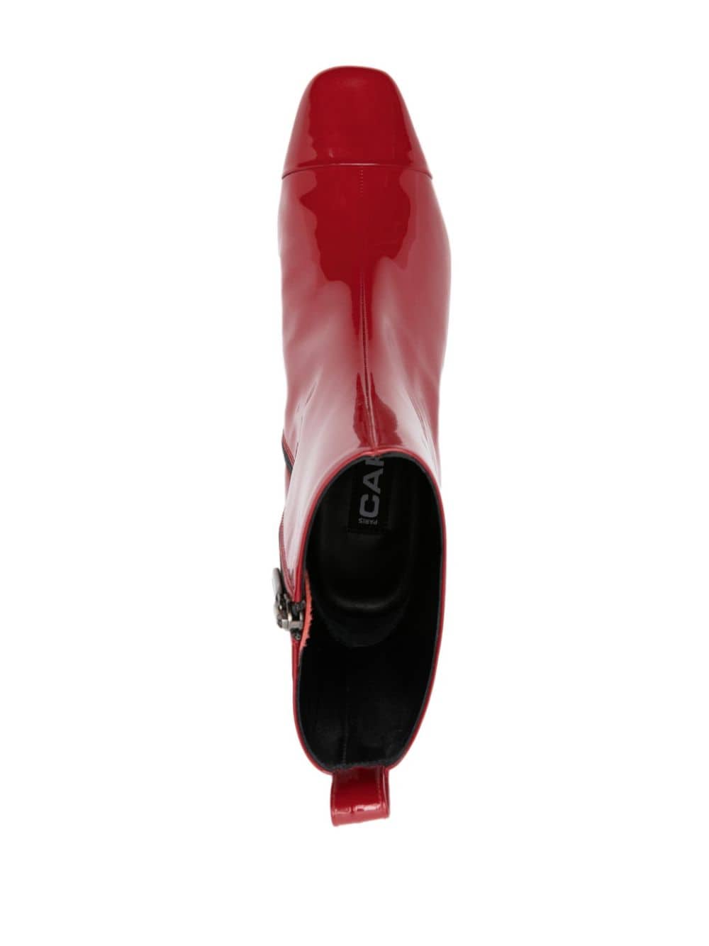 CAREL PARIS Women's Red Leather Ankle Boots - Stylish & Comfortable for Fall & Winter Fashion