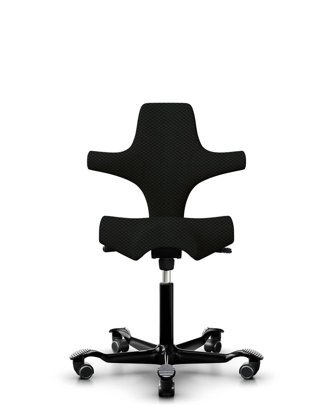 HÅG Capisco 8106 Ergonomic Office Chair with Kvadrat Mosaic 2 Fabric in Black - Perfect for Home Office, Coworking Spaces & Modern Workstations