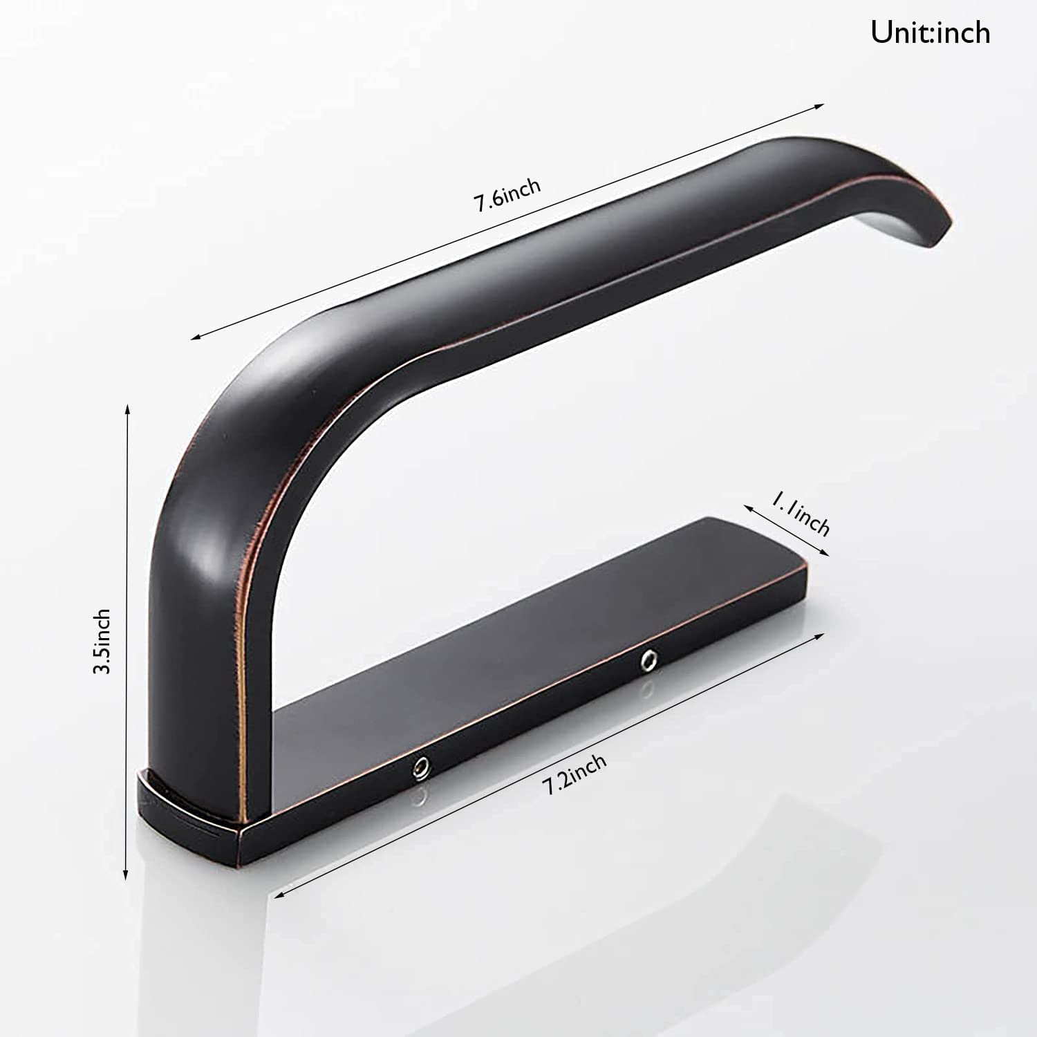 WINCASE 24 Inch Bronze Oil Rubbed Towel Bar & Toilet Paper Holder - Wall Mounted Bathroom Towel Rack with Screw Installation - Perfect for Modern Bathrooms, Powder Rooms & Spa Style Decor
