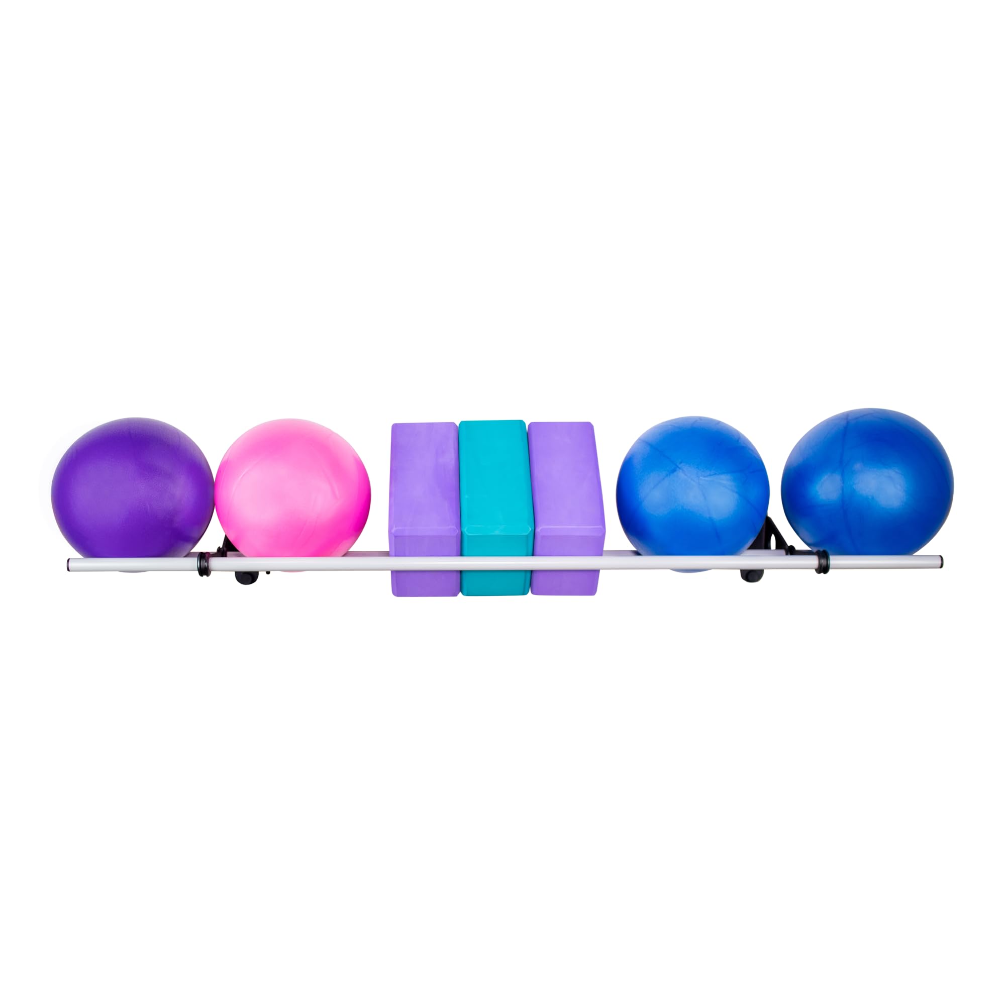 Vita Vibe Yoga Ball Storage Rack - USA Made Exercise Ball Holder for 10-36 Inch Stability & Yoga Balls - Perfect for Home Gym, Yoga Studio & Fitness Equipment Organization