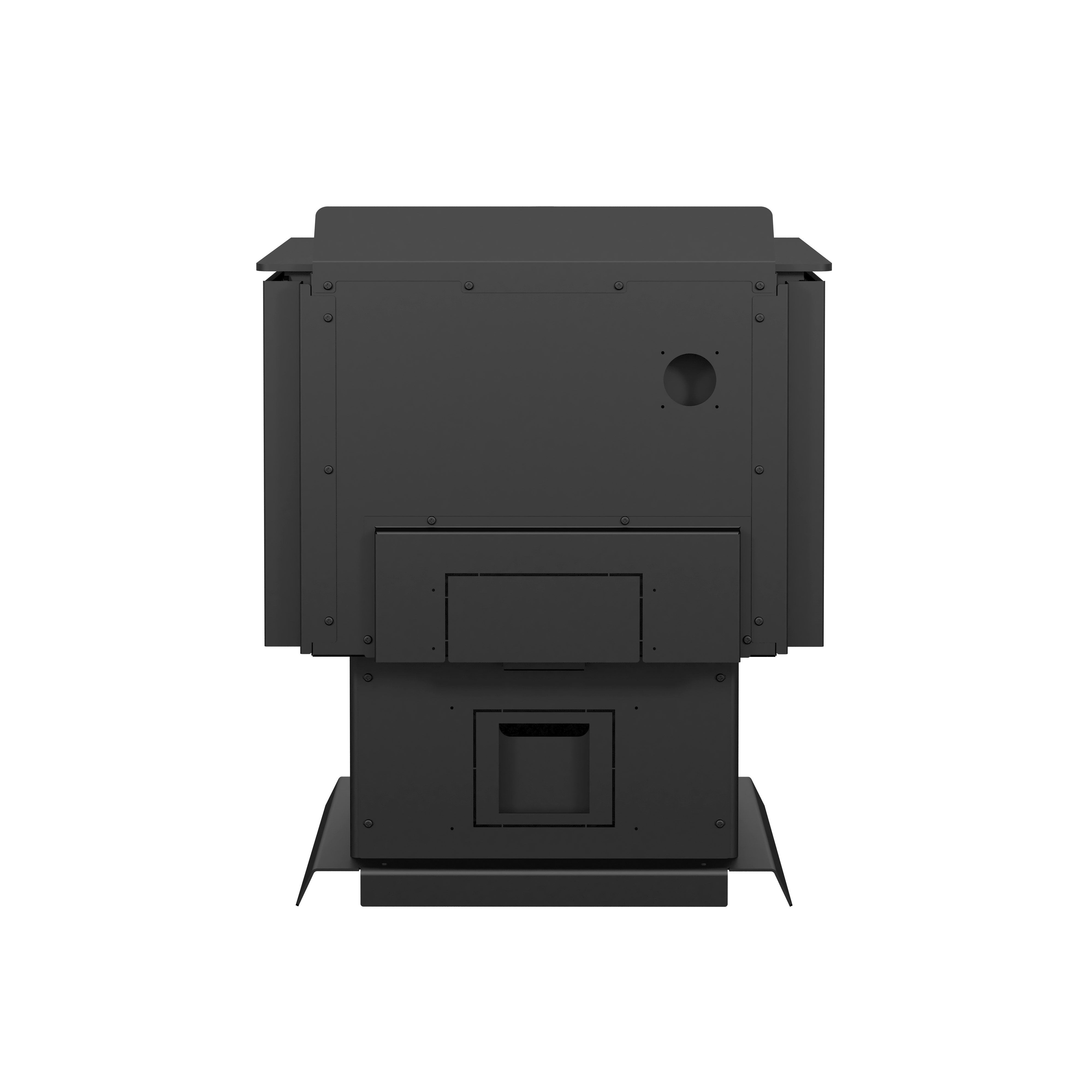 Drolet Blackcomb II EPA Certified Wood Stove - 1,800 Sq. Ft Heating Capacity | Efficient & Eco-Friendly Home Heating Solution for Cabins, Living Rooms & Outdoor Spaces