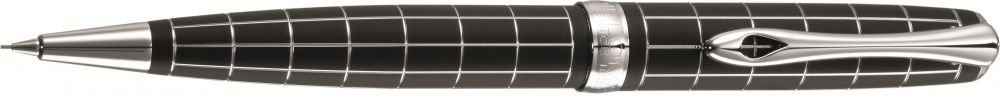 Premium Diplomat A Plus Rhomb Guilloche 0.7mm Mechanical Pencil - Elegant Lapis Black Finish | Smooth Writing for Office, School & Professional Use | Perfect Gift for Writers & Collectors