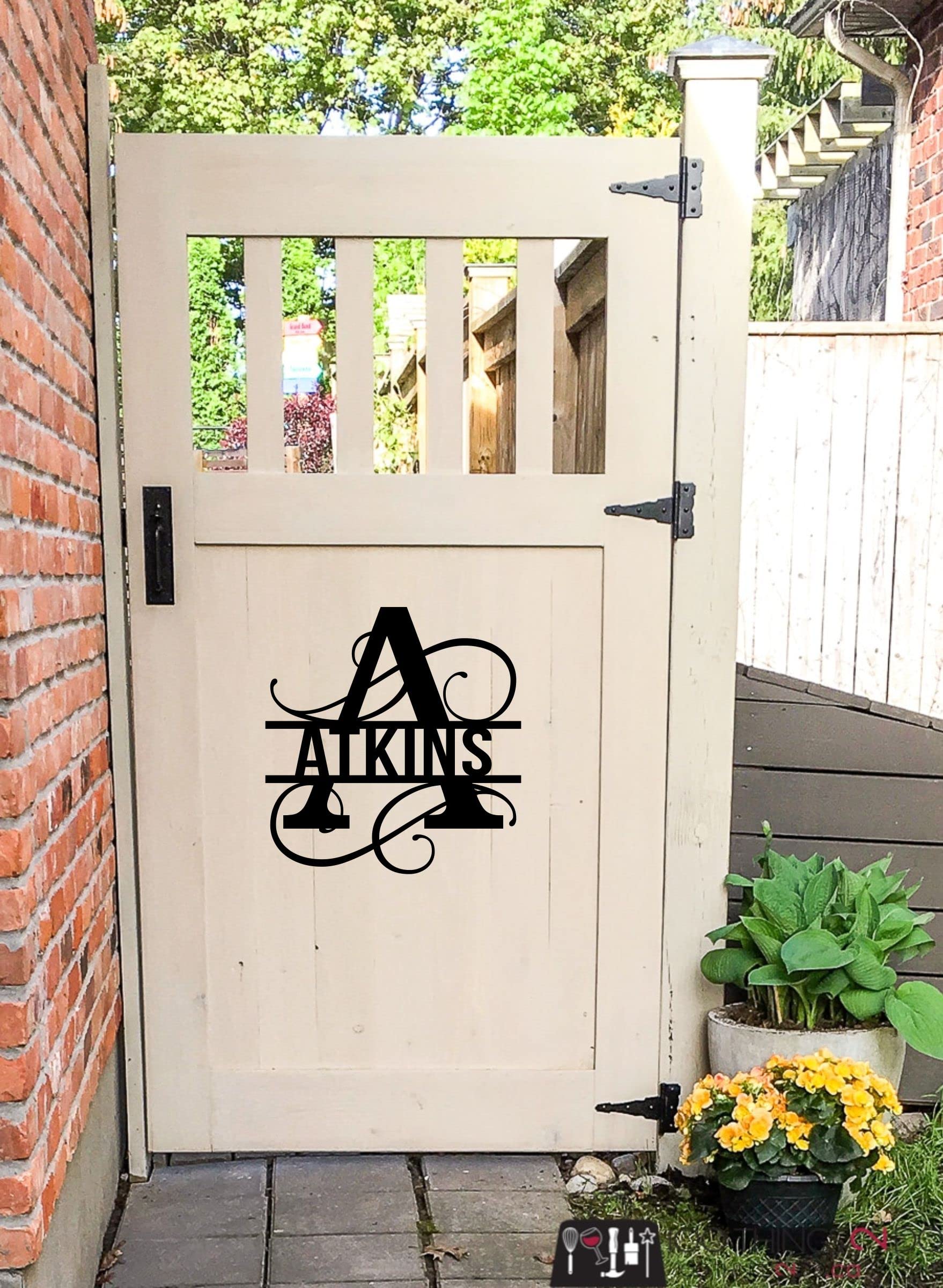Custom Metal Signs - Personalized Steel Name Plaques & Monogram Wall Decor for Home & Outdoor | Family Name Signs, Split Letter Monograms - Perfect for Housewarming Gifts, Front Porch Decor, and Rustic Home Signage