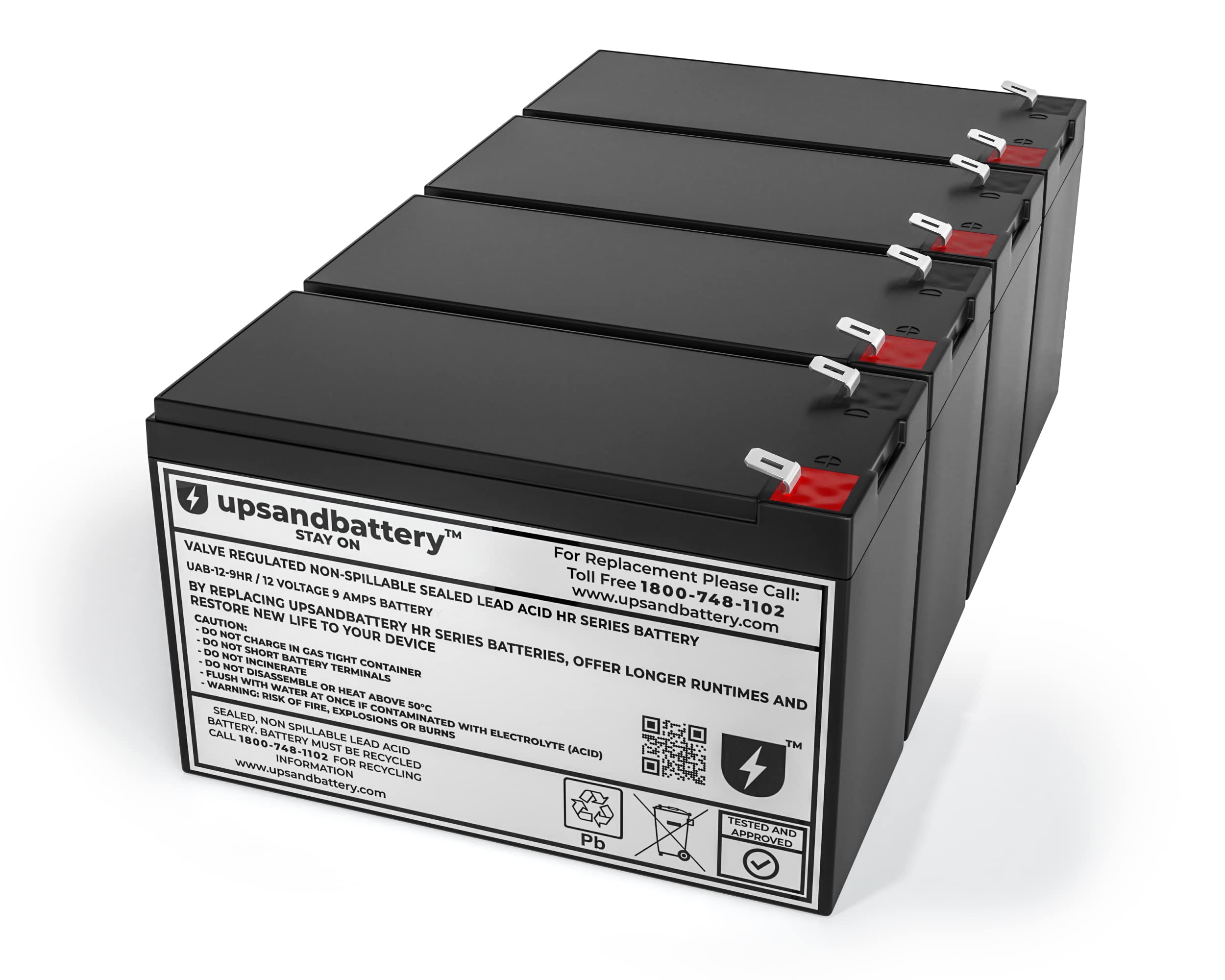UPSANDBATTERY™ Replacement Battery for APC RBC133 - High Performance Compatible Battery Cartridge | Non-OEM High Rate Discharge Series | Perfect for UPS Backup Power & Emergency Power Supply