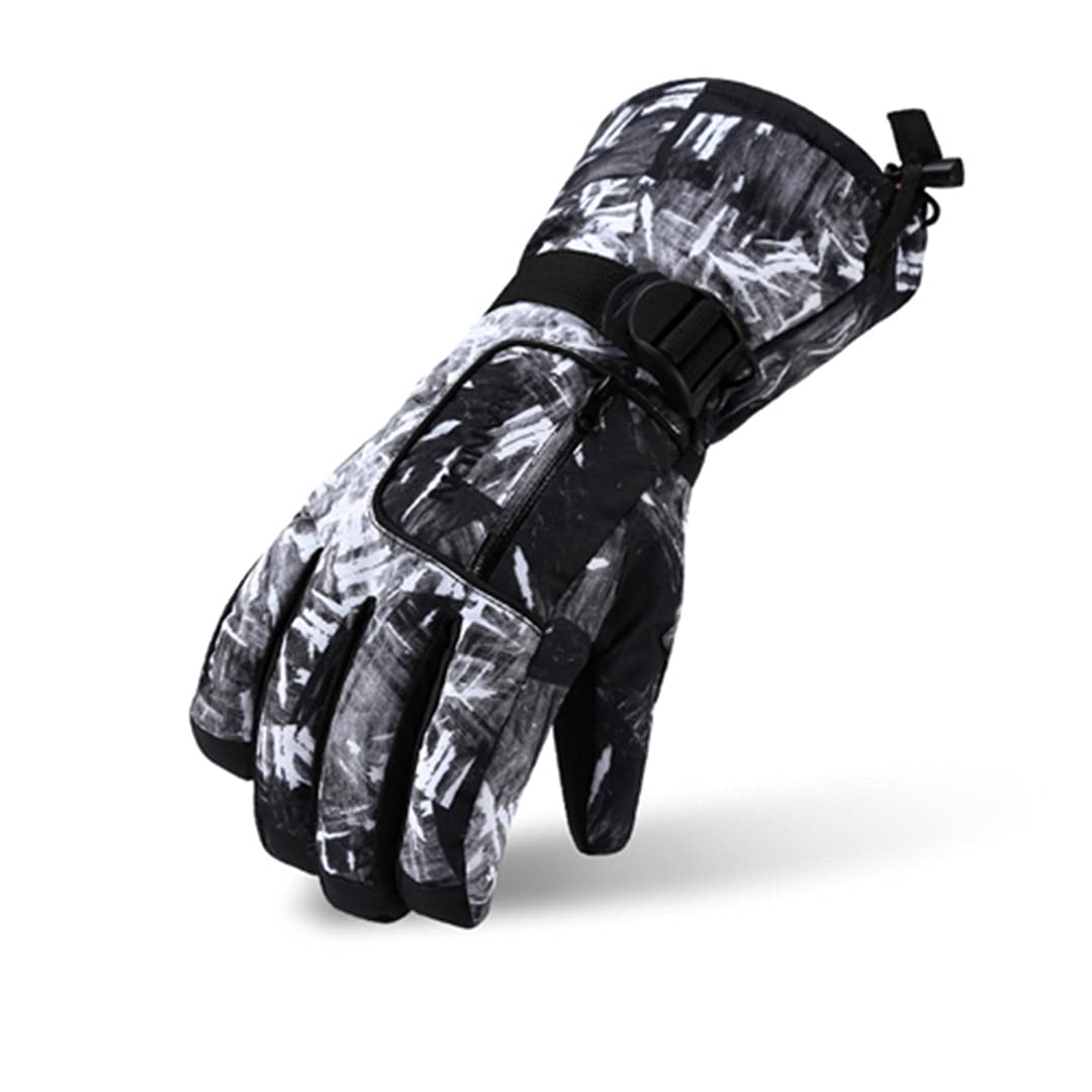 Pokemon & Hent Men's Women's Winter Ski Gloves - Waterproof Thermal Snow Gloves for Skiing, Motorcycling, Mountaineering & Outdoor Activities