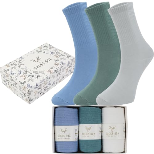 3 Pairs Blue, Green, White
