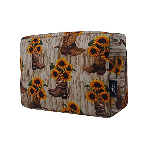 Cowboy Boots & Sunflowers-Black