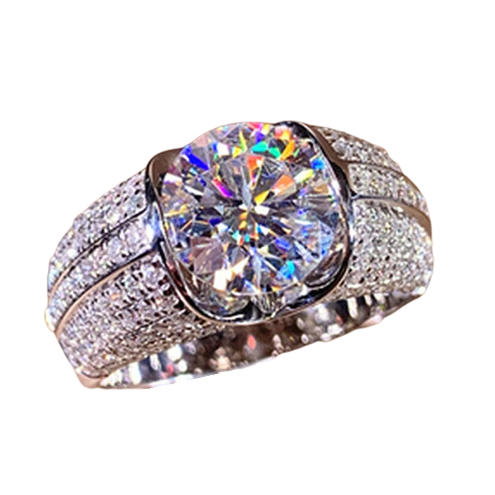 Elegant Women's Cubic Zirconia Alloy Ring - Simple & Stylish Jewelry Gift for Party, Dating & Special Occasions | Perfect for Evening Events, Anniversaries & Romantic Dates