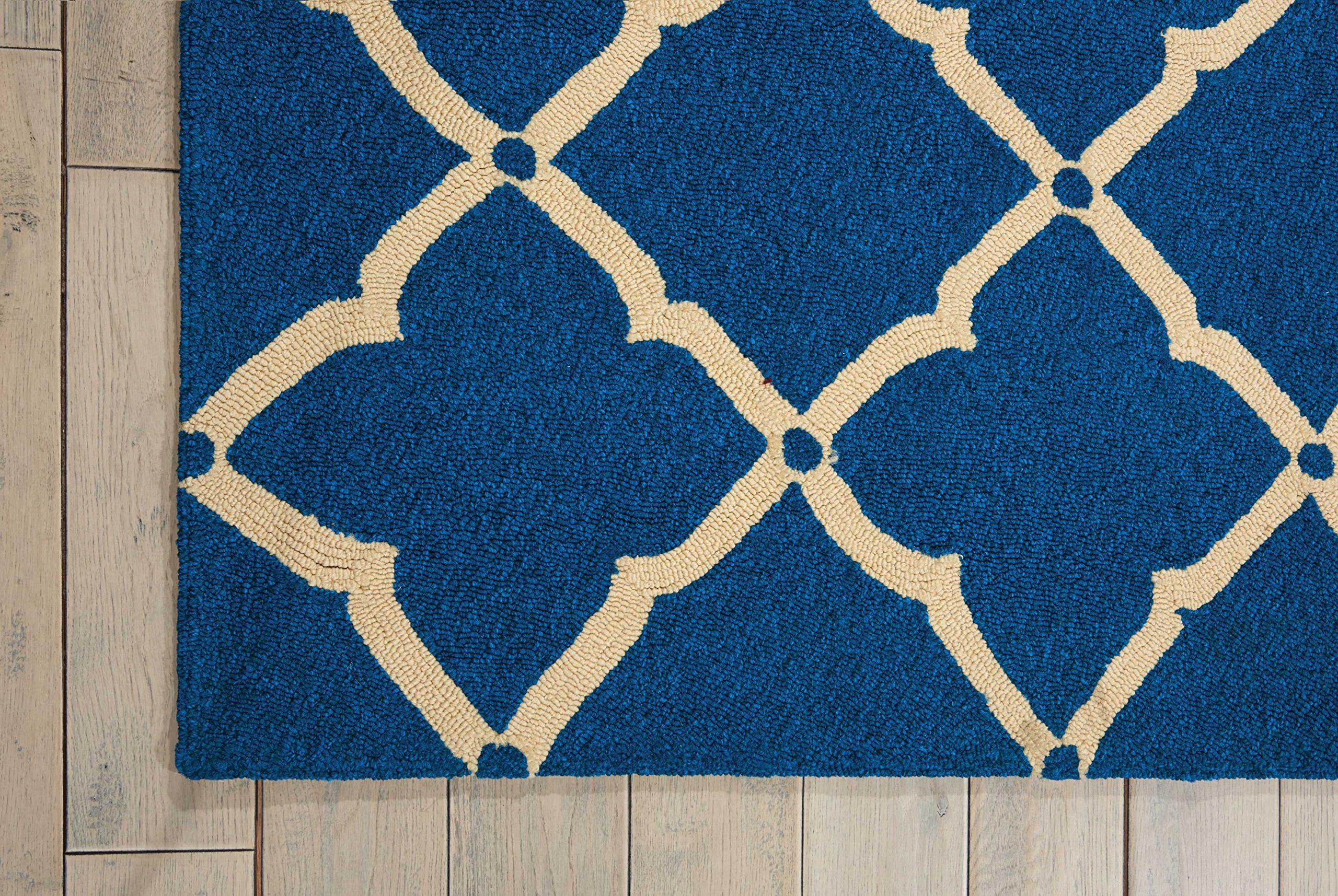 Nourison Portico Indoor/Outdoor Navy Blue 8' x 10'6