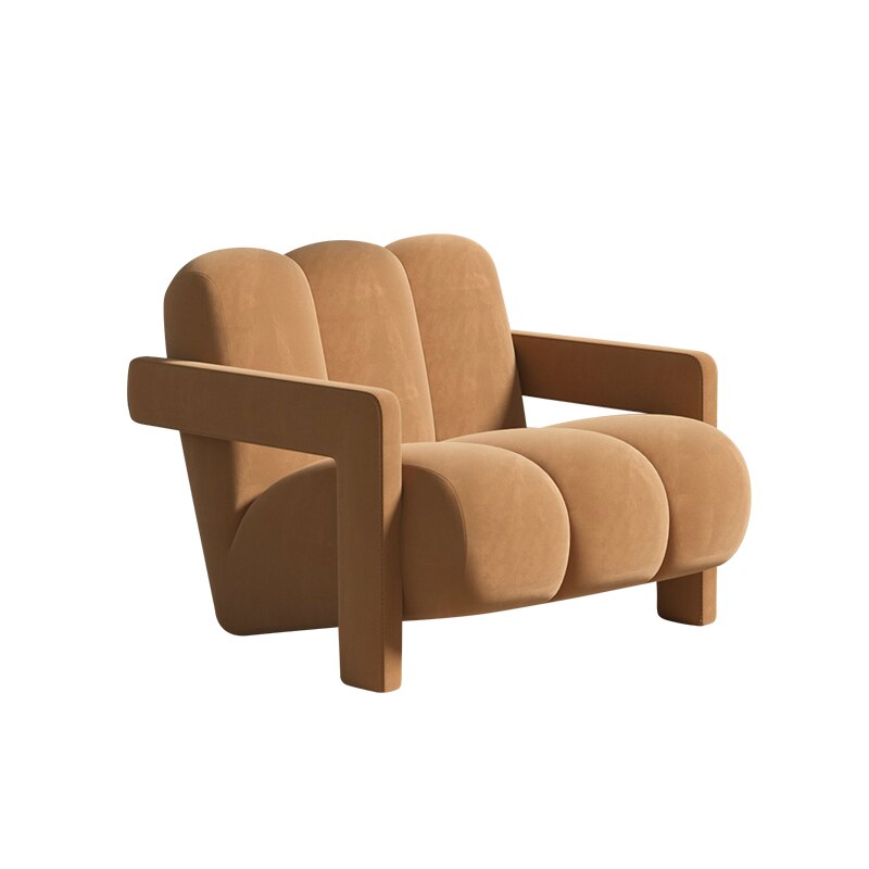 Ergonomic Cushioned Arm Chair for Living Room - Ultra Comfortable Lounge Chair for Reading & Relaxing - Perfect Accent Chair for Home Office or Bedroom